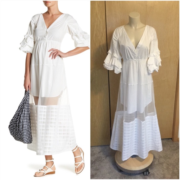 Gracia Dresses & Skirts - Gracia Blouson Puff Sleeve Maxi Dress